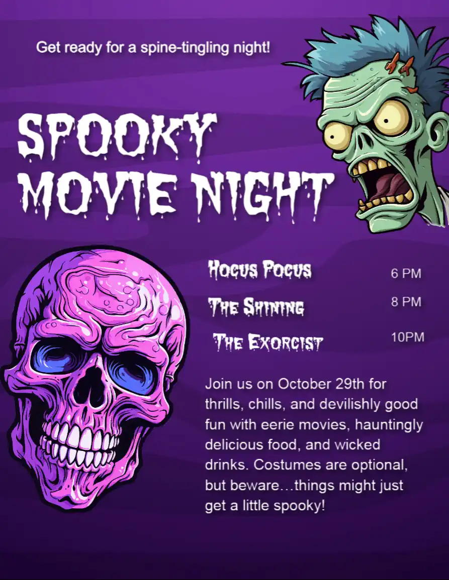 Movie Night Invitation