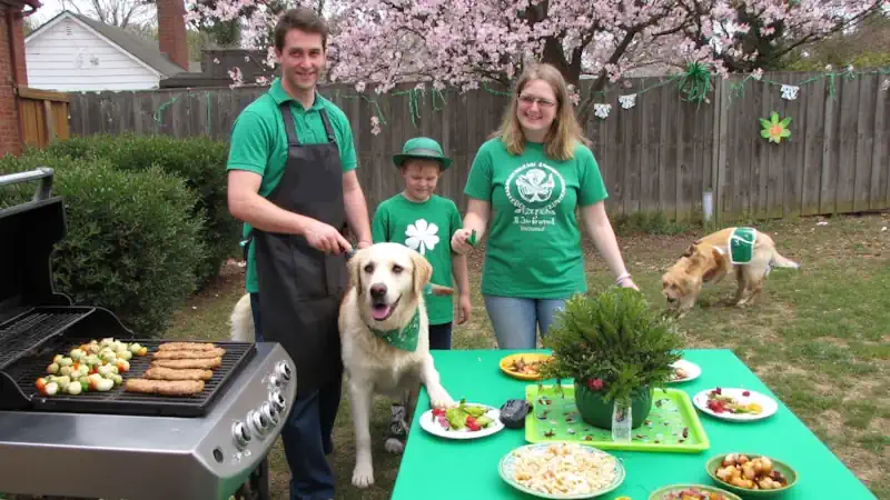 St. Patrick's Day Backyard Cookout